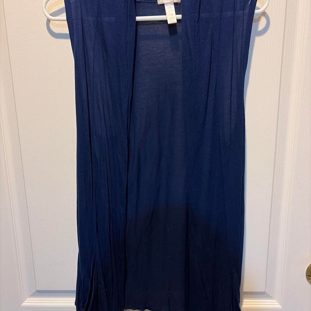 Ambiance Women's Navy and Blue Top